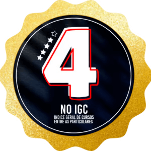 Imagem do selo de nota 4 no IGC conquistada pela Fametro.